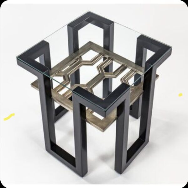 Glass Top with Metal Base Center Table (CT 30)