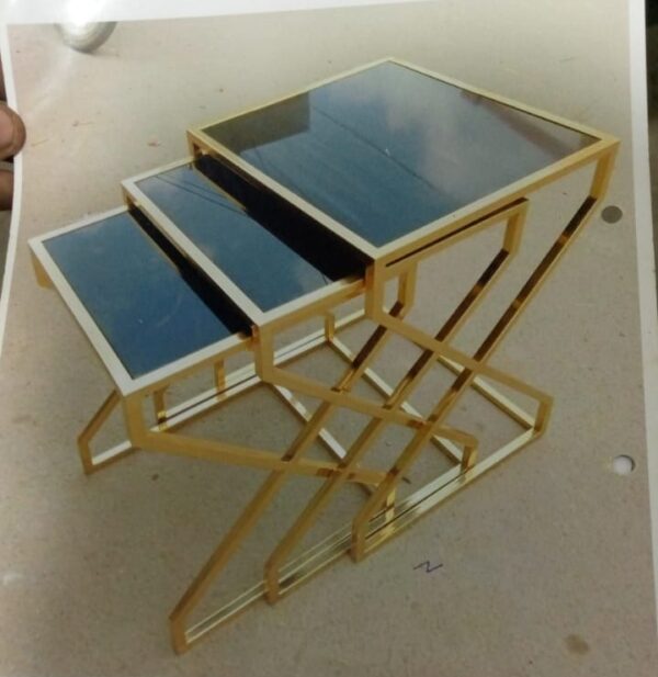 Metal Coffee Table Set  (MCT-S3-091)