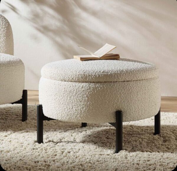 Ottoman Stool (Each) With Storage Space Suitable Anyware in House (OT S-04)