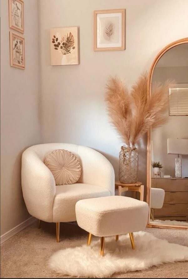 Single Seat Sofa with Ottoman Specialy for Bedroom (SC-05)